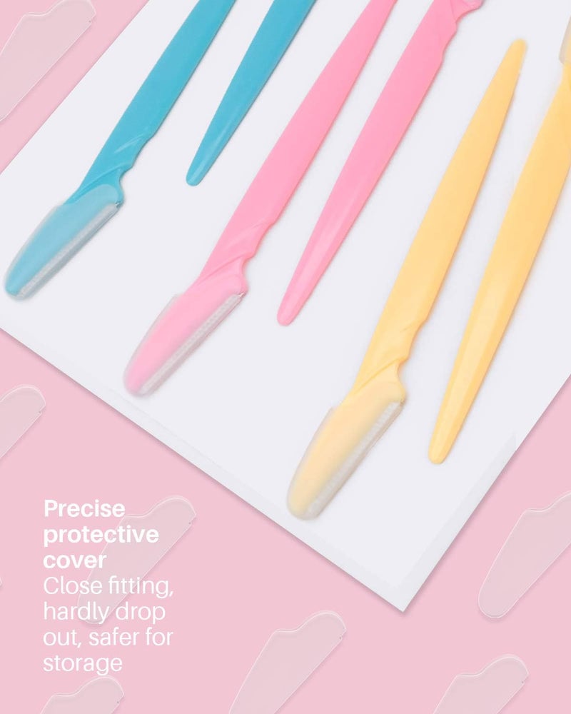 MoHern Dermaplaning Tool for Face, 30 Pcs Dermaplane Razor for Face, Multipurpose Face Razors for Women and Men, Multi-Color - Image 5